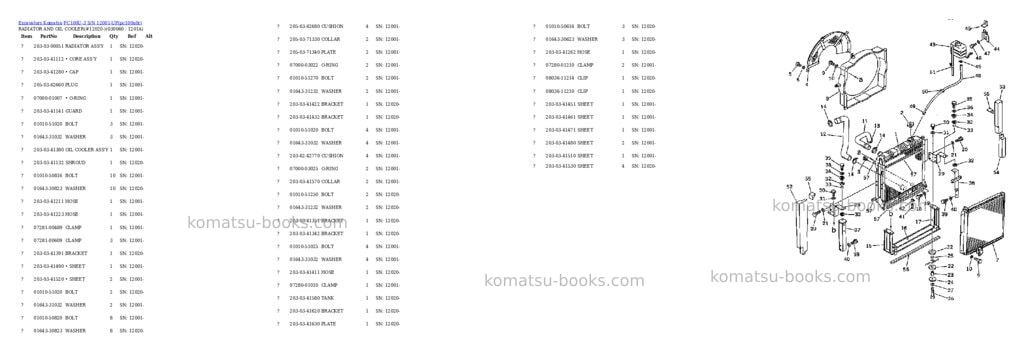 Komatsu PC100U-3 S/N 12001-UP Parts catalog cover Page 5 Komatsu PC100U-3 S/N 12001-UP Parts catalog cover Page 5