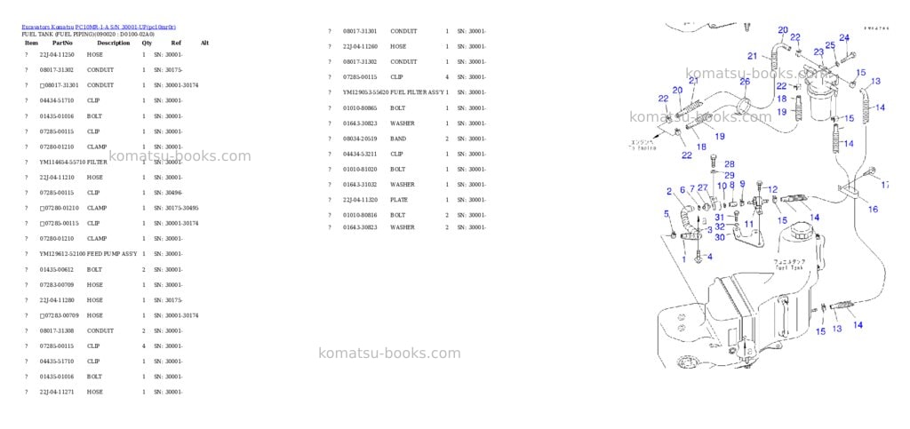 Komatsu pc10mr-1-a s/n 30001-up Parts catalog cover Page 6 Komatsu pc10mr-1-a s/n 30001-up Parts catalog cover Page 6