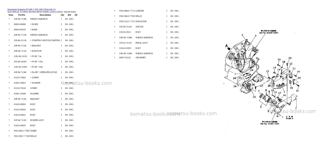 Komatsu pc10n-7 s/n 1001-up Parts catalog cover Page 9 Komatsu pc10n-7 s/n 1001-up Parts catalog cover Page 9