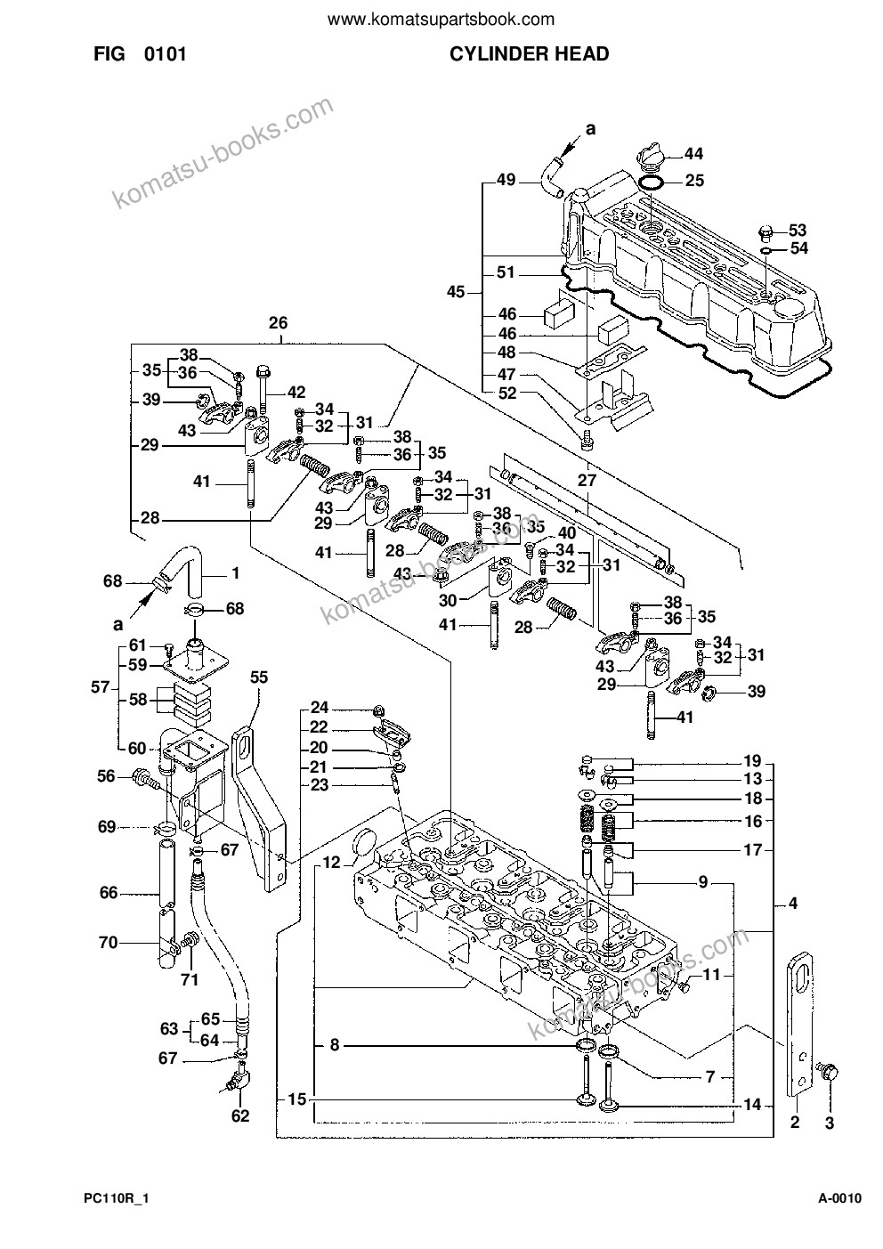 Komatsu pc110r-1 s/n 2265000001-up Parts catalog cover Page 3