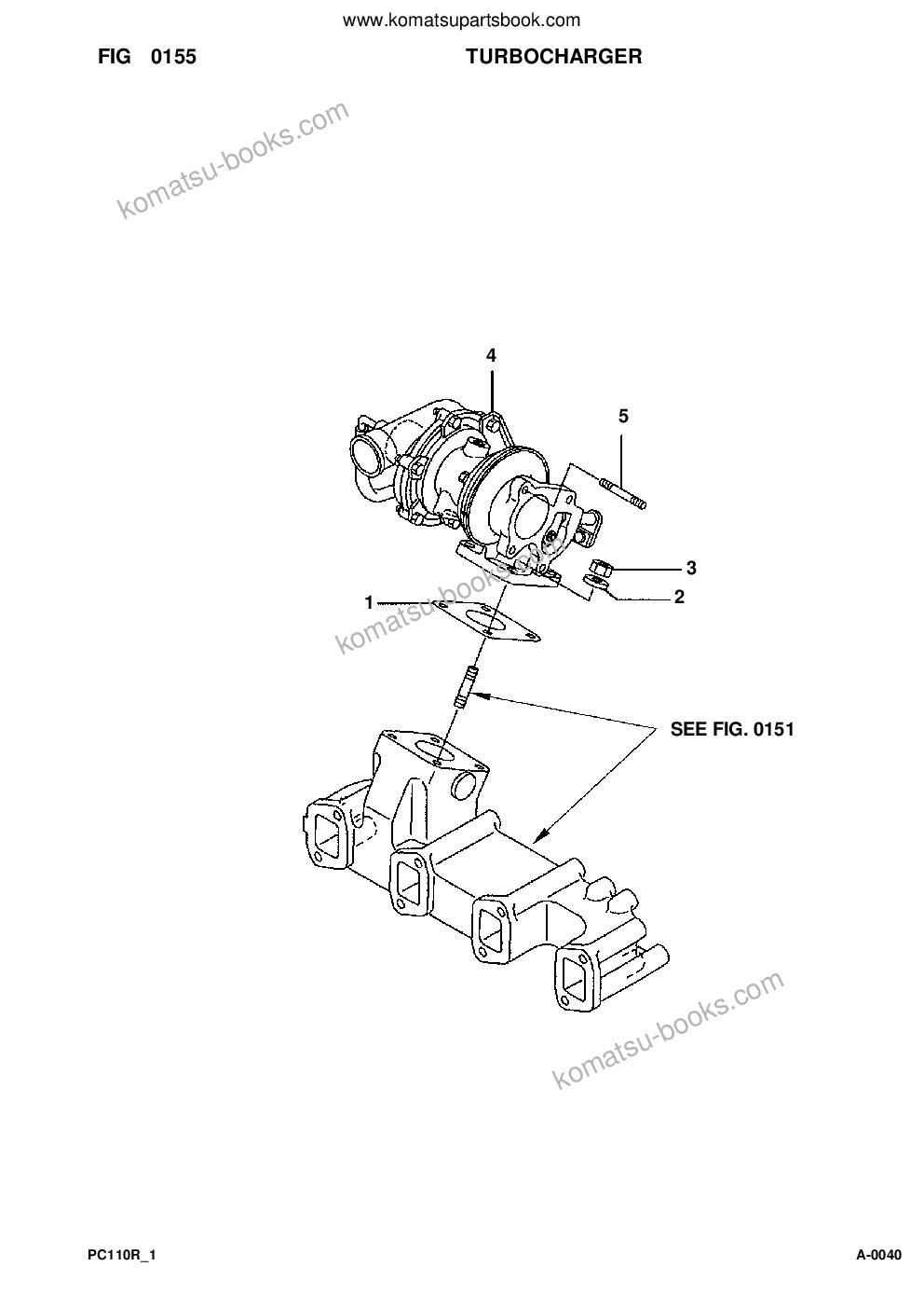 Komatsu pc110r-1 s/n 2265000001-up Parts catalog cover Page 9