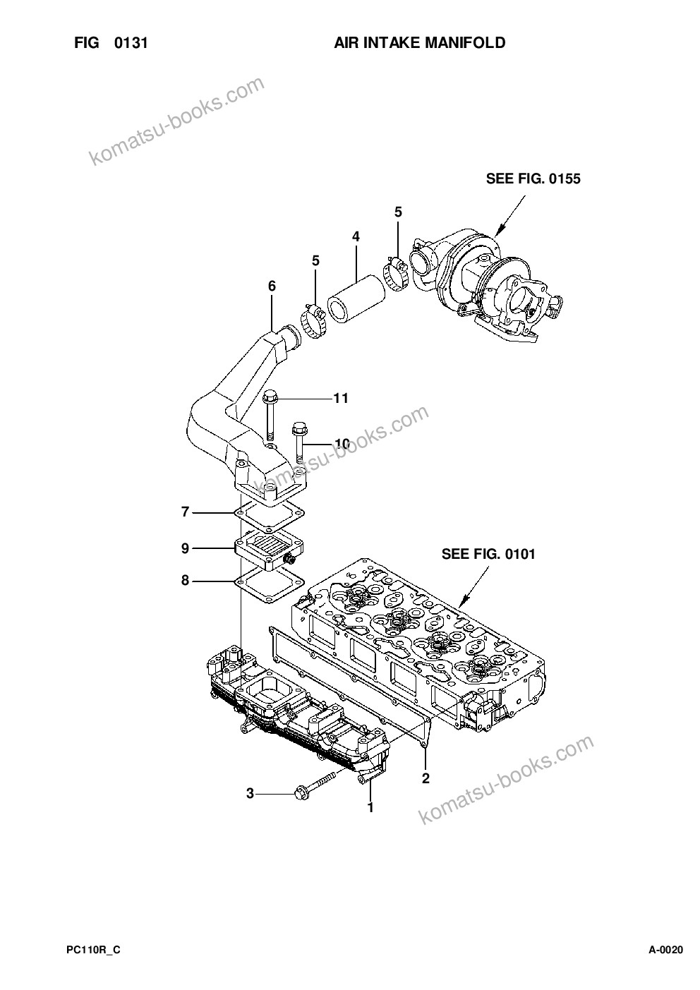 Komatsu pc110r-1 s/n 2265010170-up Parts catalog cover Page 6 Komatsu pc110r-1 s/n 2265010170-up Parts catalog cover Page 6