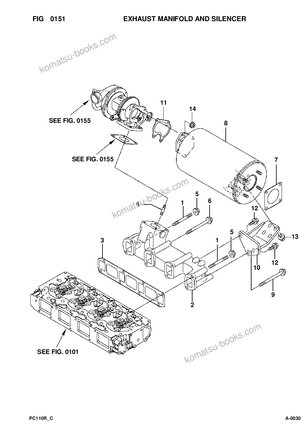 Komatsu pc110r-1 s/n 2265010170-up Parts catalog cover Page 8 Komatsu pc110r-1 s/n 2265010170-up Parts catalog cover Page 8