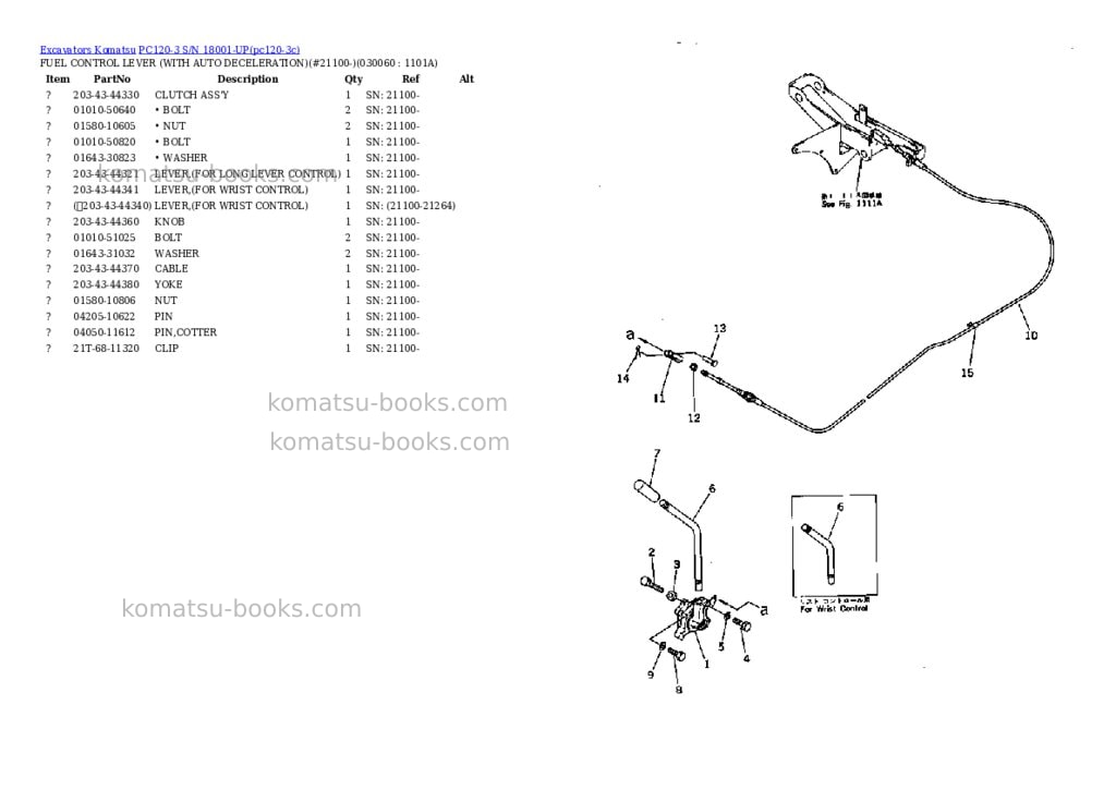 Komatsu pc120-3 s/n 18001-up Parts catalog cover Page 5 Komatsu pc120-3 s/n 18001-up Parts catalog cover Page 5