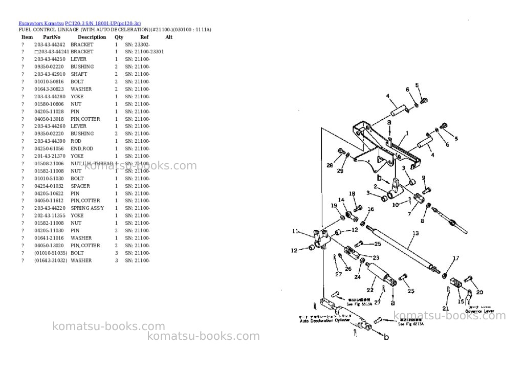 Komatsu pc120-3 s/n 18001-up Parts catalog cover Page 9 Komatsu pc120-3 s/n 18001-up Parts catalog cover Page 9