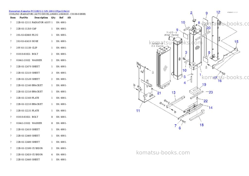 Komatsu pc128uu-2 s/n 5001-up Parts catalog cover Page 10