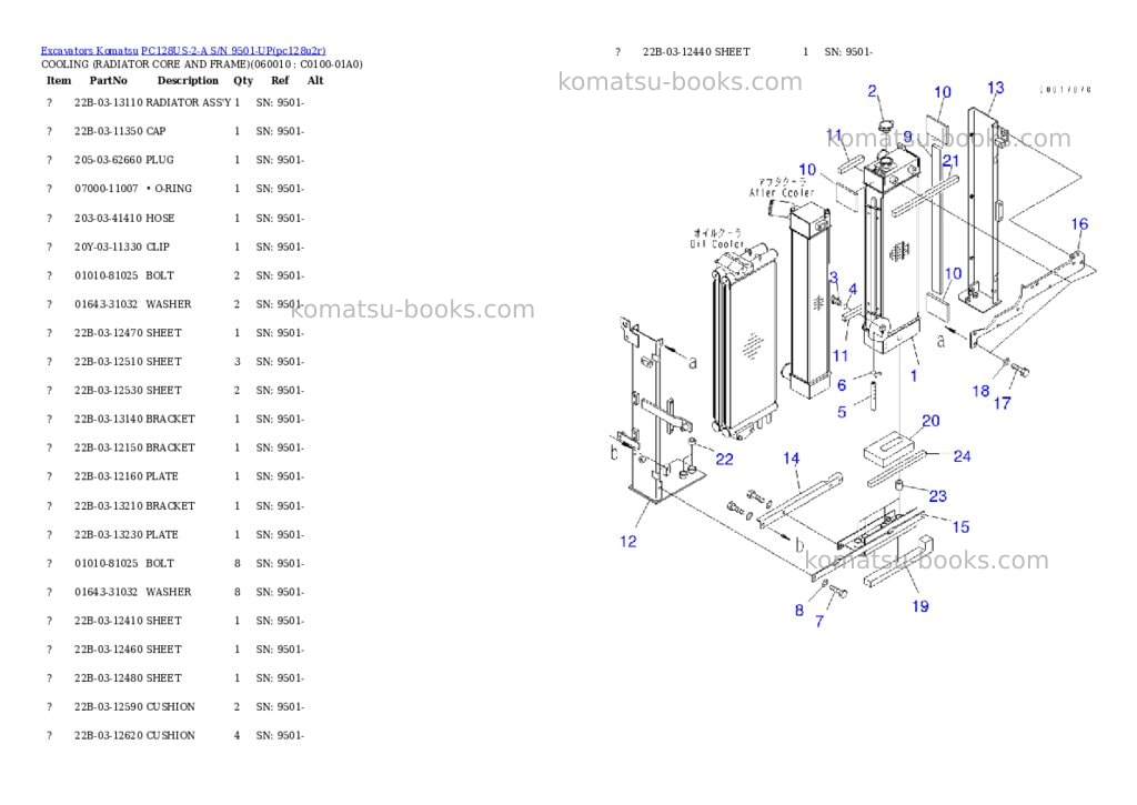 Komatsu pc128us-2-a s/n 9501-up Parts catalog cover Page 5 Komatsu pc128us-2-a s/n 9501-up Parts catalog cover Page 5