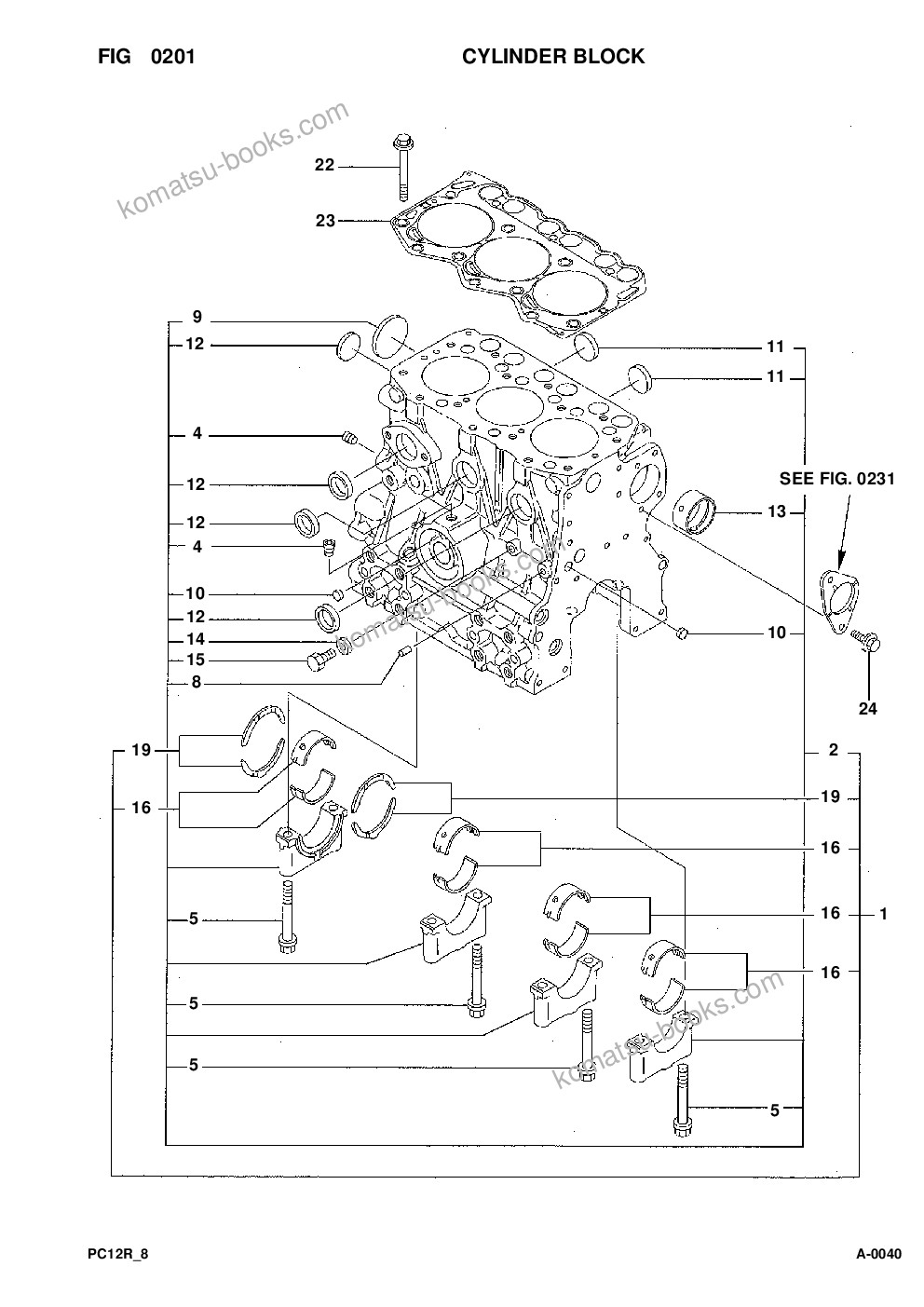 Komatsu pc12r-8 s/n f30001-up Parts catalog cover Page 10
