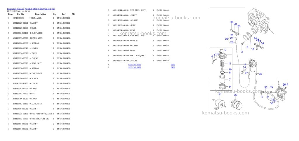 Komatsu pc12r-8 s/n f31605-up Parts catalog cover Page 10