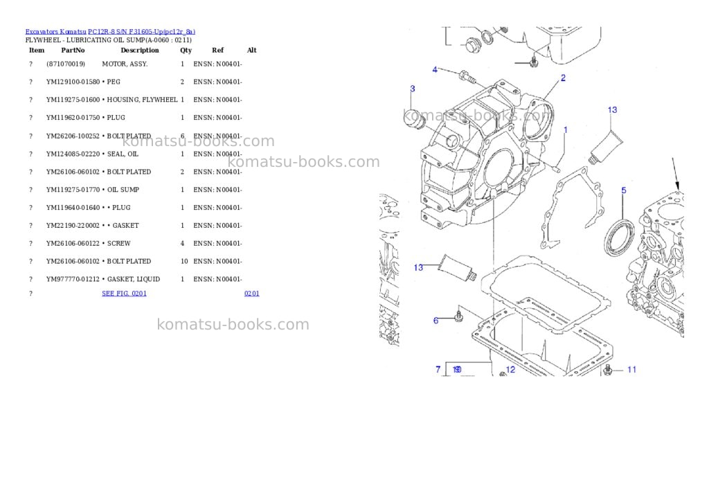 Komatsu pc12r-8 s/n f31605-up Parts catalog cover Page 5