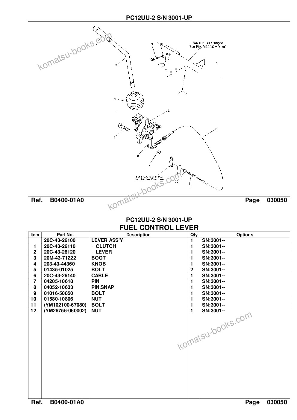 Komatsu pc12uu-2 s/n 3001-up Parts catalog cover Page 7 Komatsu pc12uu-2 s/n 3001-up Parts catalog cover Page 7