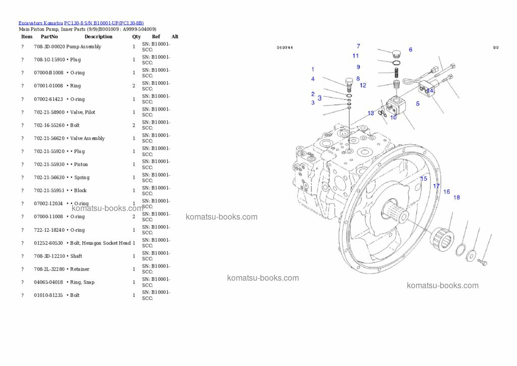 Komatsu pc130-8 配件目录 封面 页 8 Komatsu pc130-8 配件目录 封面 页 8