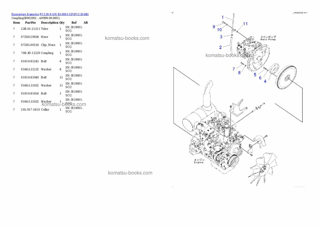 Komatsu pc130-8 配件目录 封面 页 9 Komatsu pc130-8 配件目录 封面 页 9