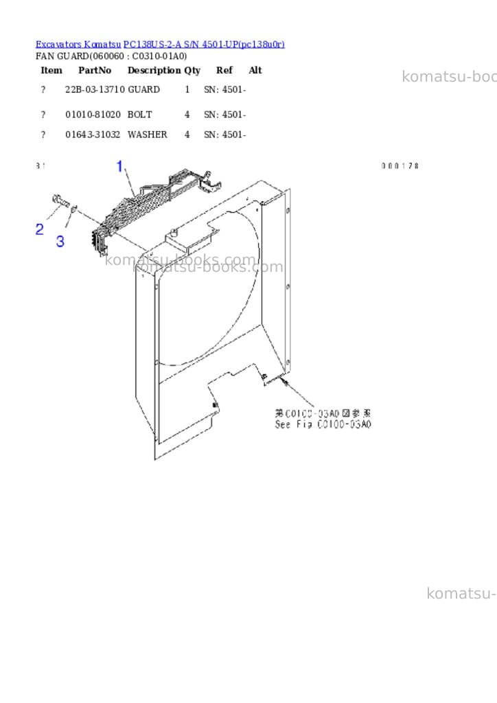 Komatsu pc138us-2-a s/n 4501-up Parts catalog cover Page 10