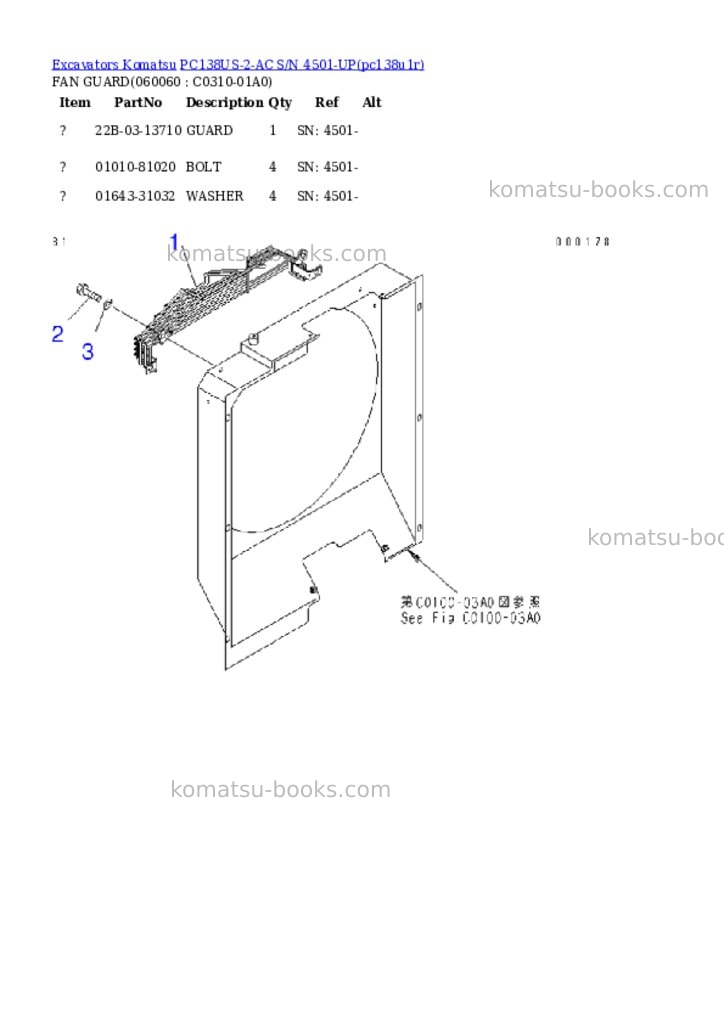 Komatsu pc138us-2-ac s/n 4501-up Parts catalog cover Page 10