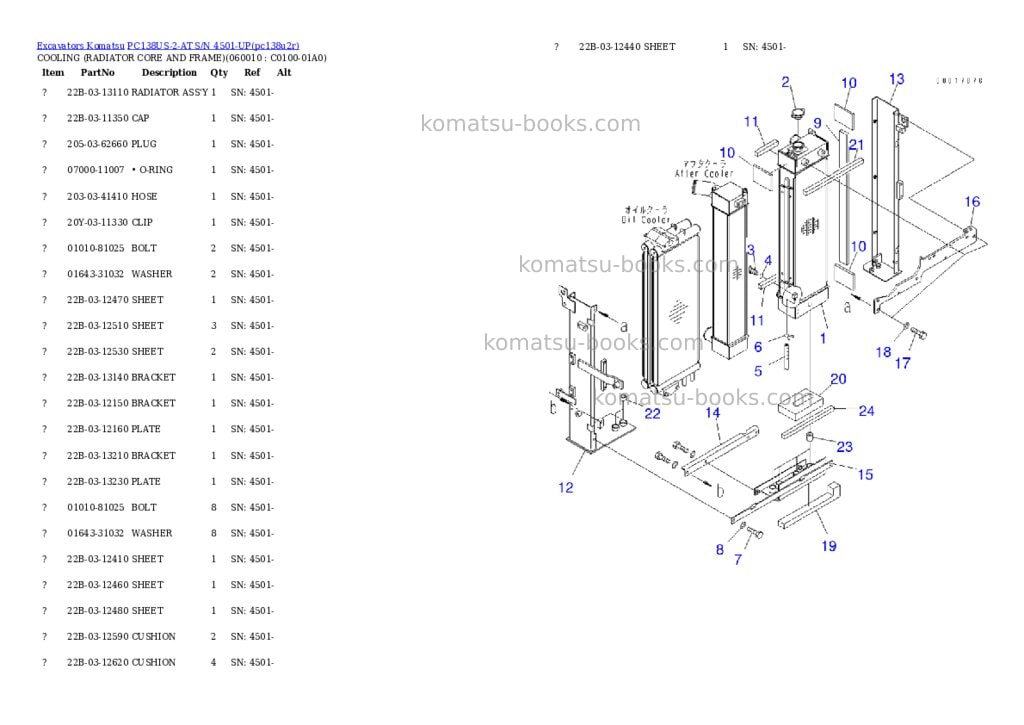 Komatsu pc138us-2-at s/n 4501-up Parts catalog cover Page 5 Komatsu pc138us-2-at s/n 4501-up Parts catalog cover Page 5