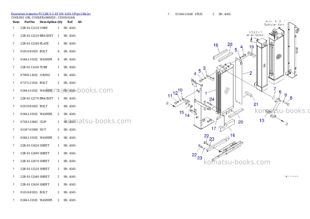 Komatsu pc138us-2-at s/n 4501-up Parts catalog cover Page 6 Komatsu pc138us-2-at s/n 4501-up Parts catalog cover Page 6