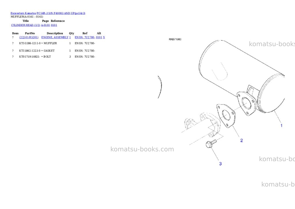 Komatsu pc14r-3 s/n f40003- Parts catalog cover Page 6 Komatsu pc14r-3 s/n f40003- Parts catalog cover Page 6