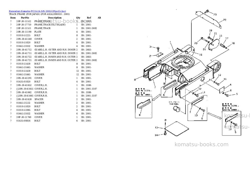 Komatsu pc15-2a s/n 2001-up Parts catalog cover Page 9 Komatsu pc15-2a s/n 2001-up Parts catalog cover Page 9