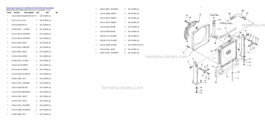 Komatsu pc150nhd-5k s/n k20001-up Parts catalog cover Page 5 Komatsu pc150nhd-5k s/n k20001-up Parts catalog cover Page 5
