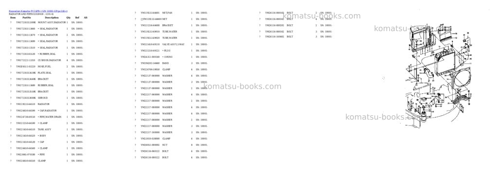 Komatsu pc15fr-1 s/n 10001-up Parts catalog cover Page 2