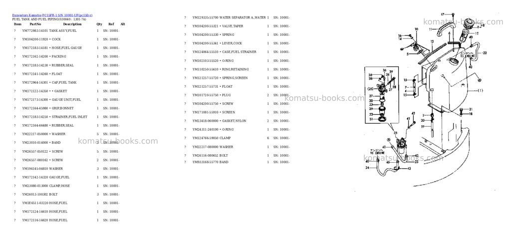 Komatsu pc15fr-1 s/n 10001-up Parts catalog cover Page 3