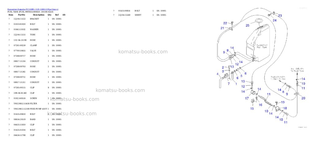 Komatsu pc15mr-1 s/n 10001-up Parts catalog cover Page 6