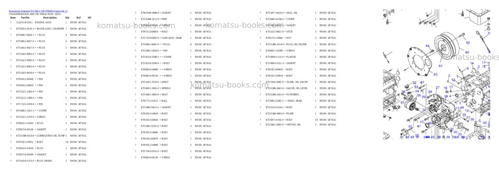 Komatsu pc16r-2 s/n f00003-up Parts catalog cover Page 2