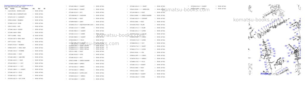 Komatsu pc16r-2 s/n f00003-up Parts catalog cover Page 5