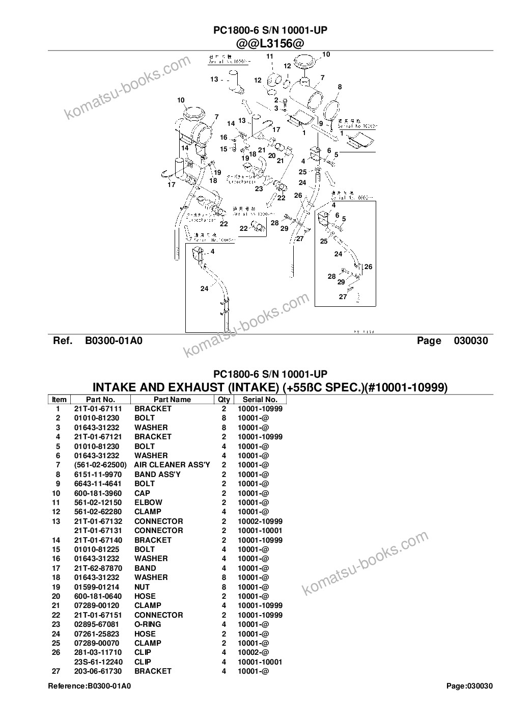 Komatsu pc1800-6 s/n 10001-up saa6d140e-3 tier 2 eng. installed Parts catalog cover Page 6 Komatsu pc1800-6 s/n 10001-up saa6d140e-3 tier 2 eng. installed Parts catalog cover Page 6