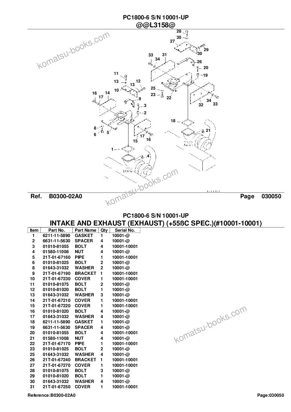 Komatsu pc1800-6 s/n 10001-up saa6d140e-3 tier 2 eng. installed Parts catalog cover Page 9 Komatsu pc1800-6 s/n 10001-up saa6d140e-3 tier 2 eng. installed Parts catalog cover Page 9