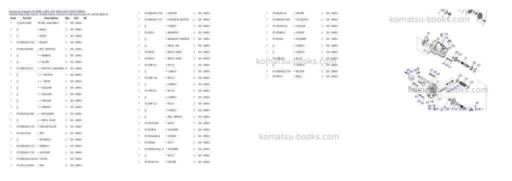 Komatsu PC18MR-5 (JPN) S/N 30001 AND UP Parts catalog cover Page 9