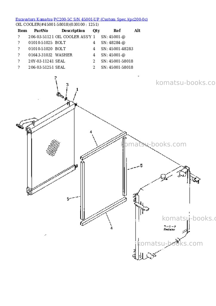 Komatsu pc200-5c s/n 45001-up custom spec. Parts catalog cover Page 9 Komatsu pc200-5c s/n 45001-up custom spec. Parts catalog cover Page 9