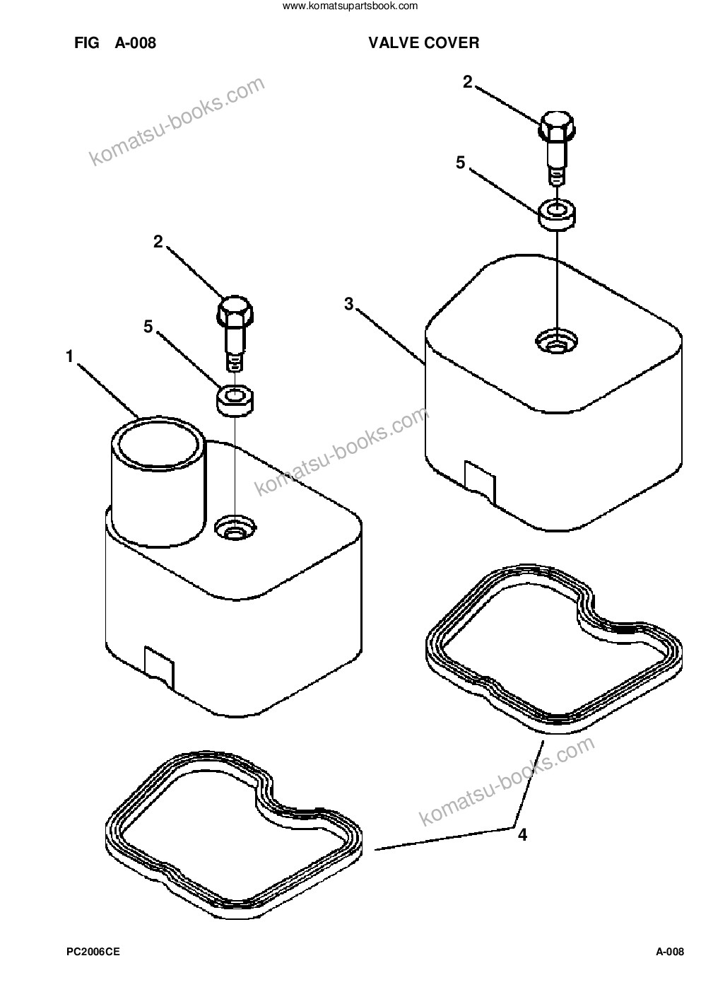 Komatsu pc200-6lc/lc-6lc s/n a82001-a83000 Parts catalog cover Page 10 Komatsu pc200-6lc/lc-6lc s/n a82001-a83000 Parts catalog cover Page 10