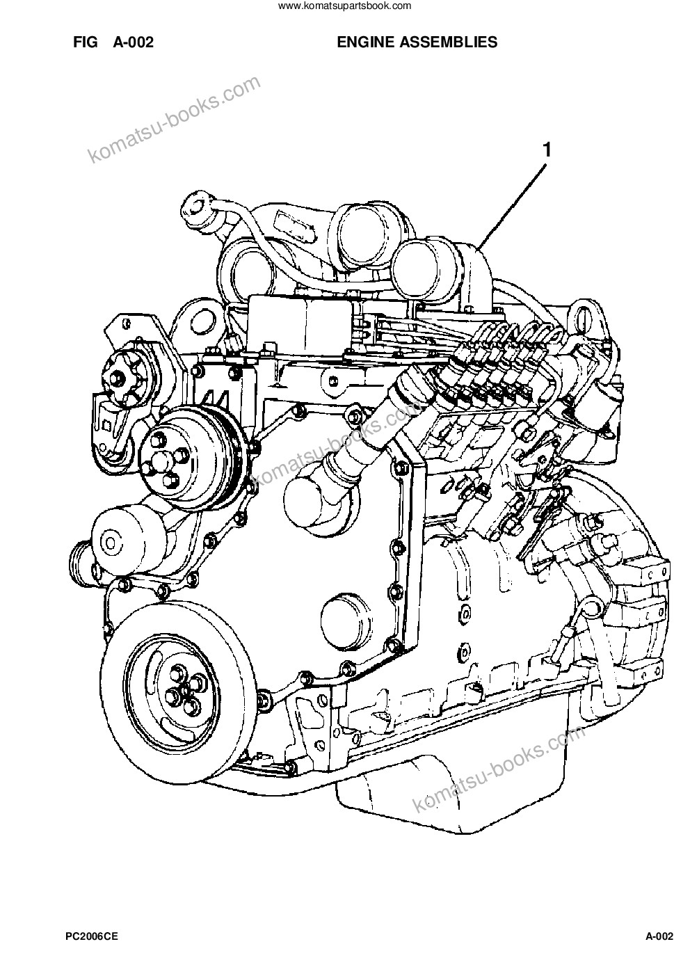 Komatsu pc200-6lc/lc-6lc s/n a82001-a83000 Parts catalog cover Page 4 Komatsu pc200-6lc/lc-6lc s/n a82001-a83000 Parts catalog cover Page 4