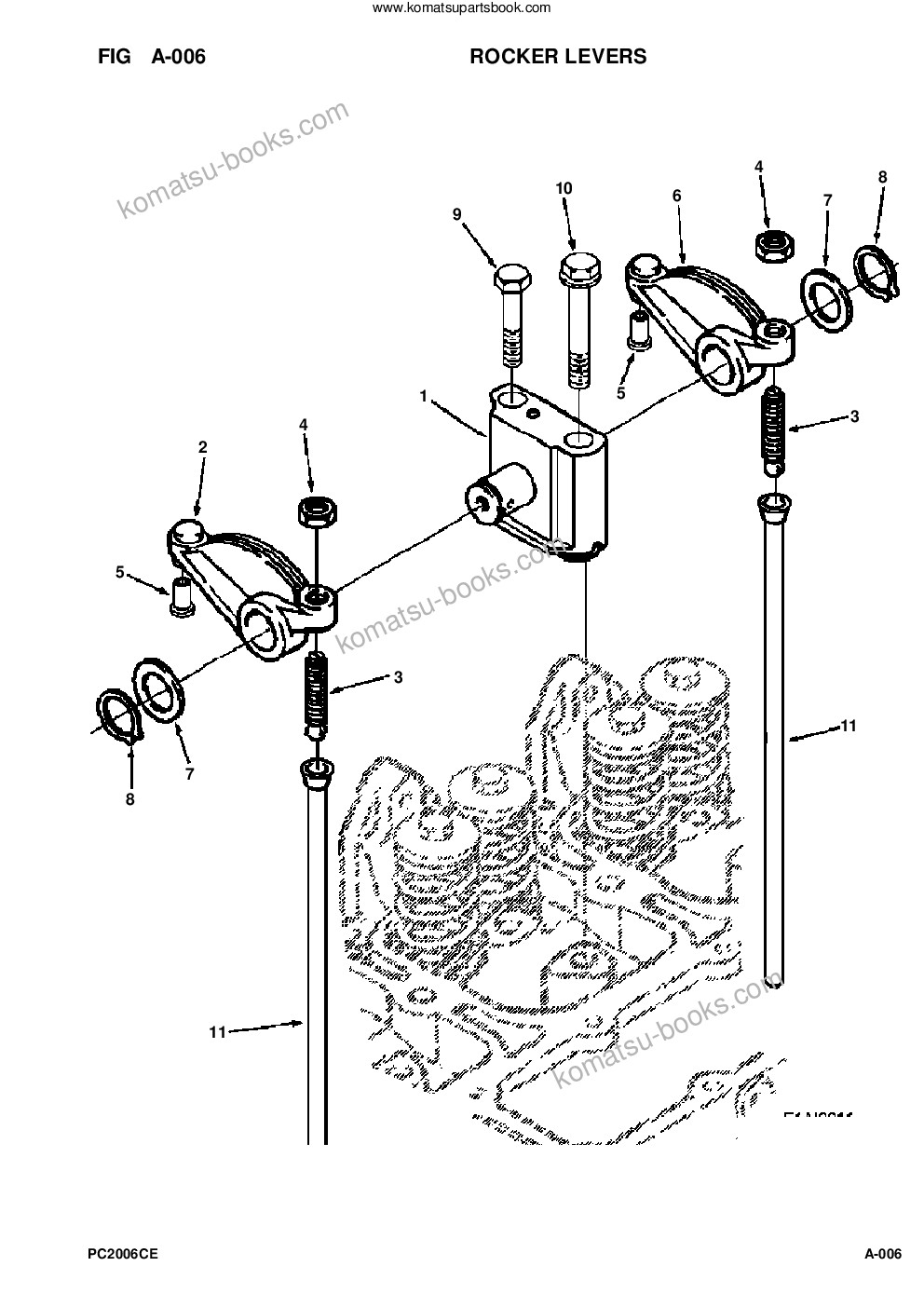 Komatsu pc200-6lc/lc-6lc s/n a82001-a83000 Parts catalog cover Page 8 Komatsu pc200-6lc/lc-6lc s/n a82001-a83000 Parts catalog cover Page 8