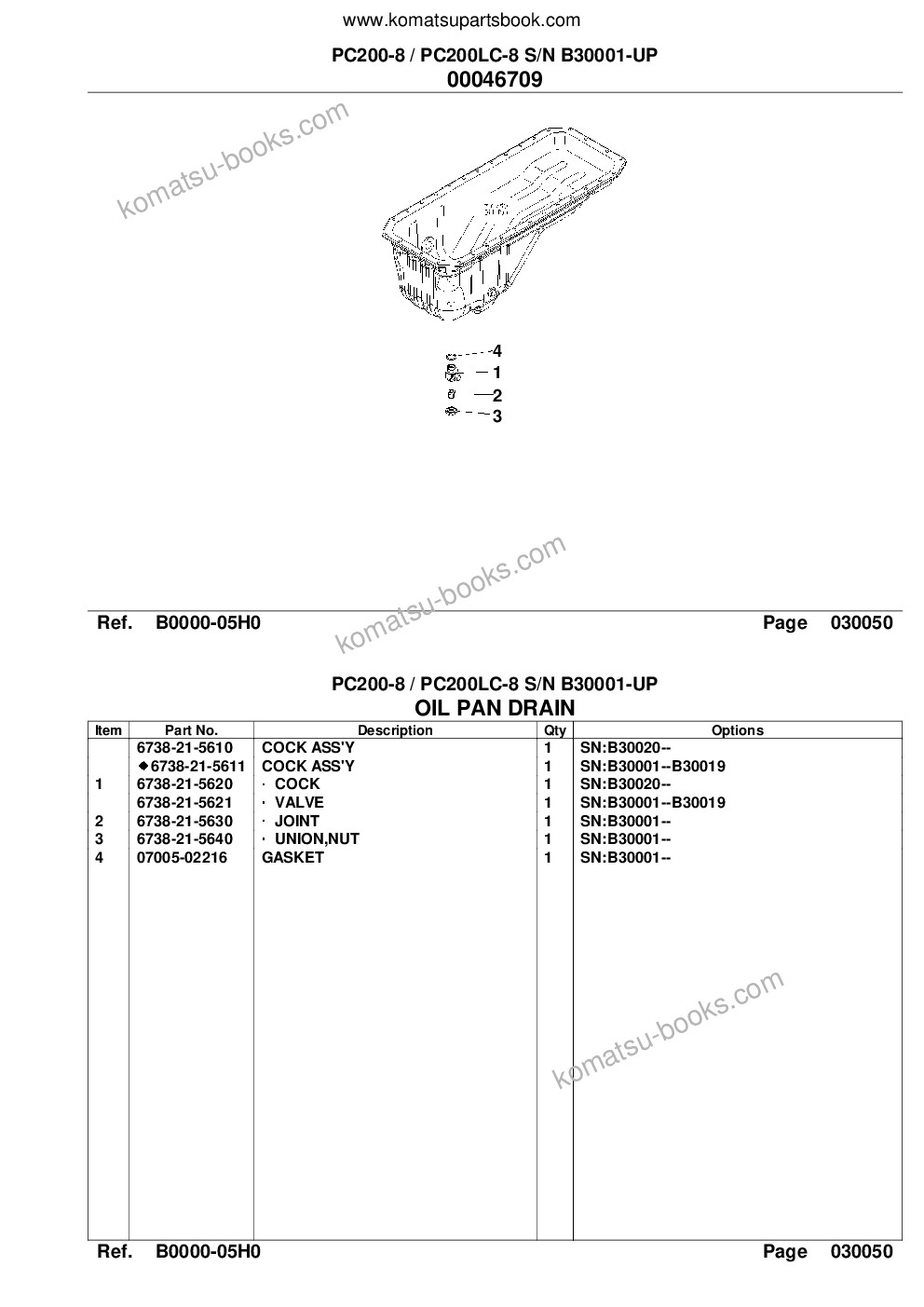 Komatsu pc200-8 / pc200lc-8 s/n b30001-up Catálogo de piezas cover Page 7
