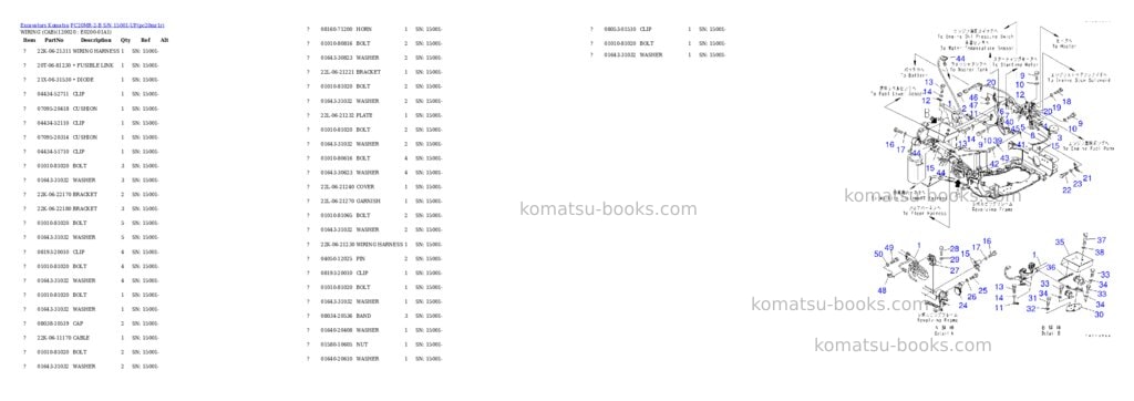Komatsu pc20mr-2-b s/n 15001-up Parts catalog cover Page 10
