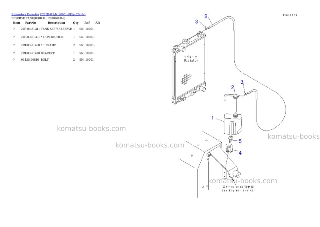 Komatsu pc20r-8 s/n 10001-up Parts catalog cover Page 8 Komatsu pc20r-8 s/n 10001-up Parts catalog cover Page 8
