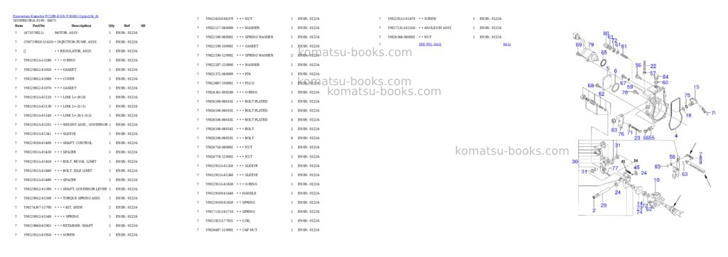 Komatsu pc20r-8 s/n f30001-up Parts catalog cover Page 9