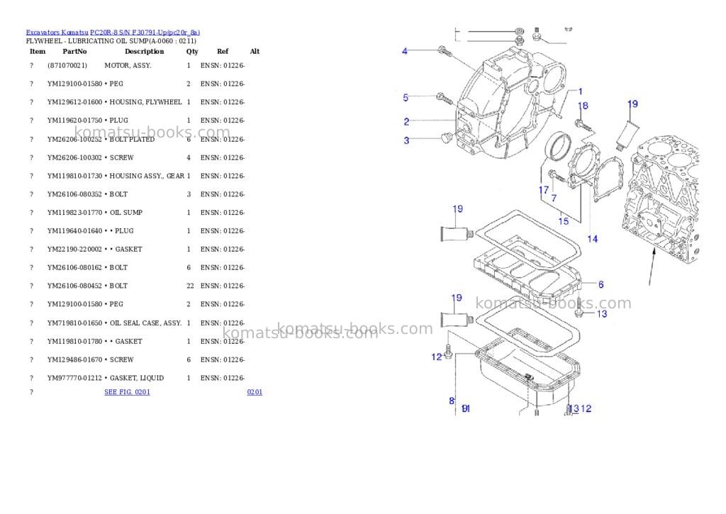 Komatsu pc20r-8 s/n f30791-up Parts catalog cover Page 5 Komatsu pc20r-8 s/n f30791-up Parts catalog cover Page 5