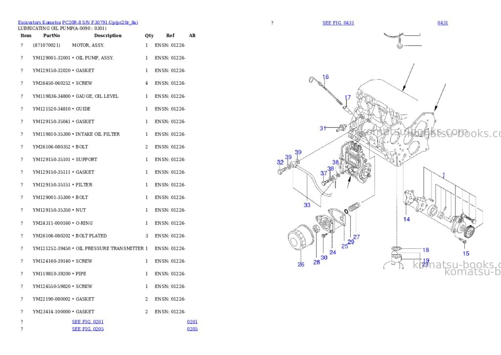 Komatsu pc20r-8 s/n f30791-up Parts catalog cover Page 8 Komatsu pc20r-8 s/n f30791-up Parts catalog cover Page 8
