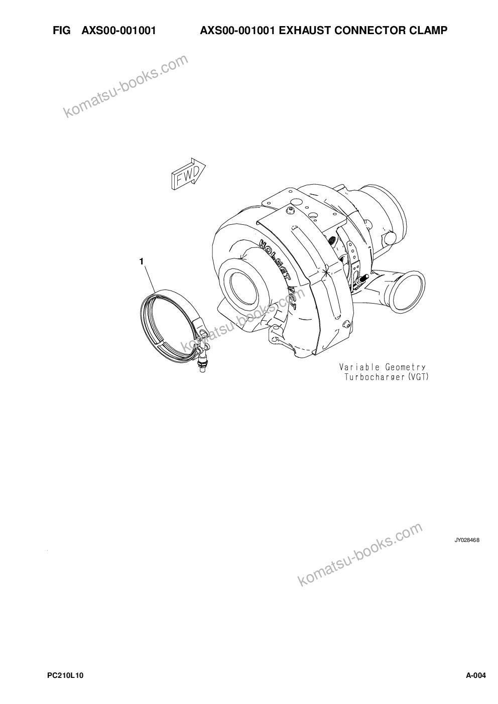 Komatsu pc210lc-10 a10001-up Parts catalog cover Page 6 Komatsu pc210lc-10 a10001-up Parts catalog cover Page 6