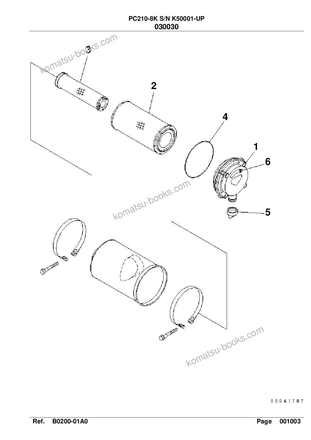 Komatsu pc210lc/nlc-8 15m super long front s/n k50001-up Parts catalog cover Page 7 Komatsu pc210lc/nlc-8 15m super long front s/n k50001-up Parts catalog cover Page 7