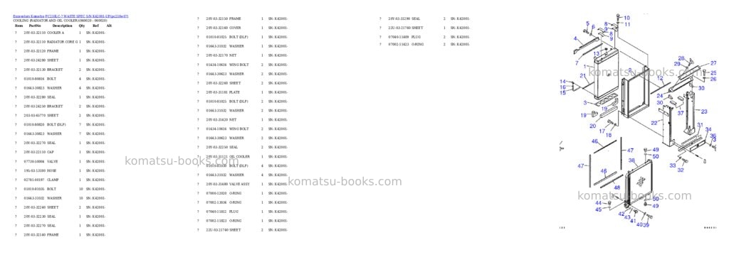 Komatsu pc210lc-7 waste spec s/n k42001-up Parts catalog cover Page 2 Komatsu pc210lc-7 waste spec s/n k42001-up Parts catalog cover Page 2