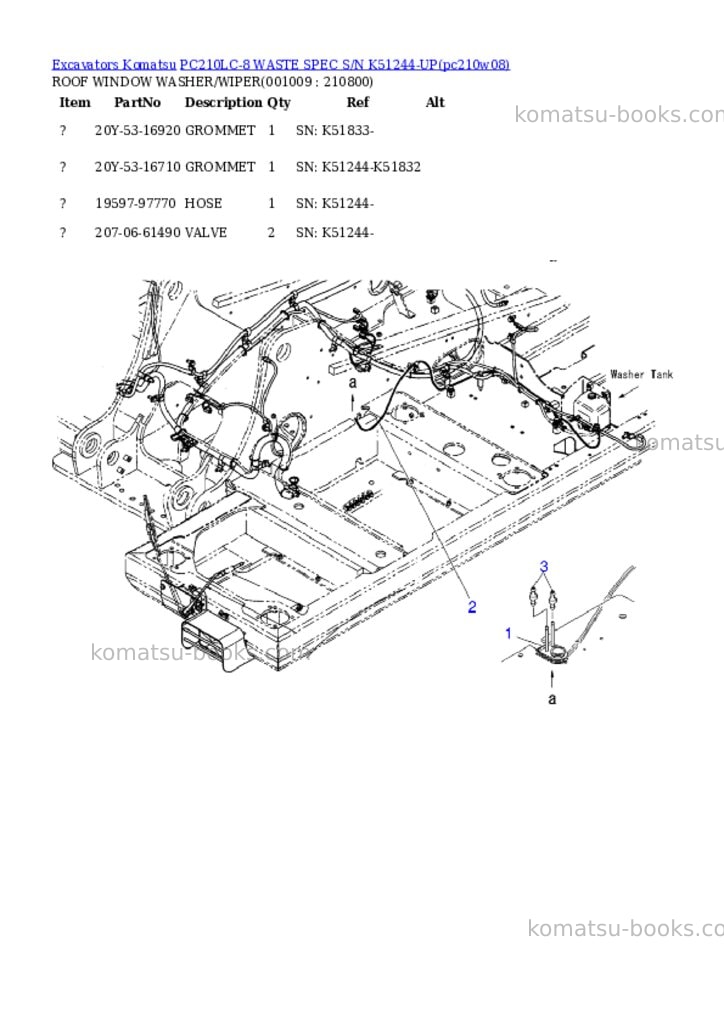 Komatsu pc210lc-8 waste spec s/n k51244-up Parts catalog cover Page 8 Komatsu pc210lc-8 waste spec s/n k51244-up Parts catalog cover Page 8
