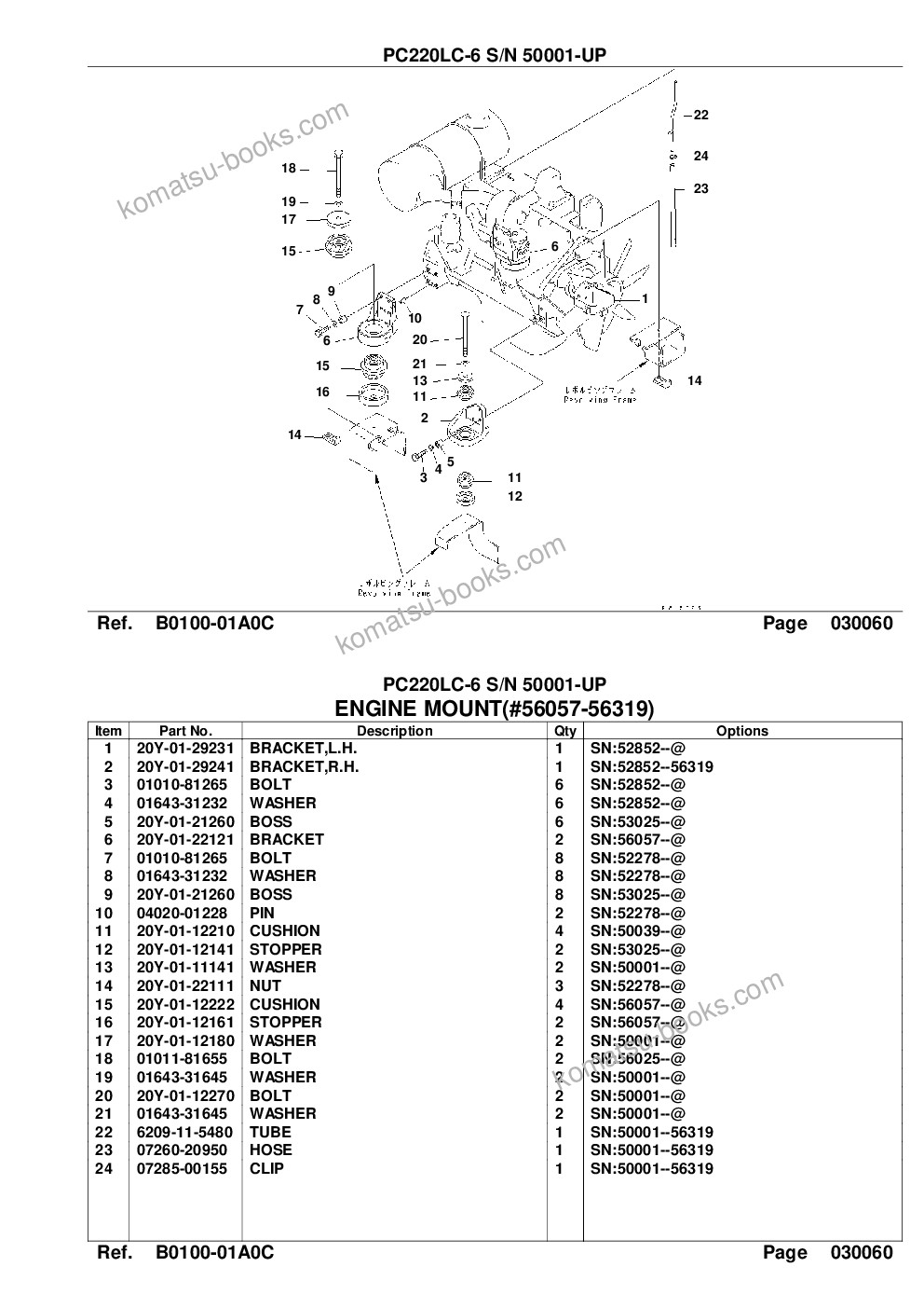 Komatsu pc220lc-6 s/n 50001-up Parts catalog cover Page 8 Komatsu pc220lc-6 s/n 50001-up Parts catalog cover Page 8