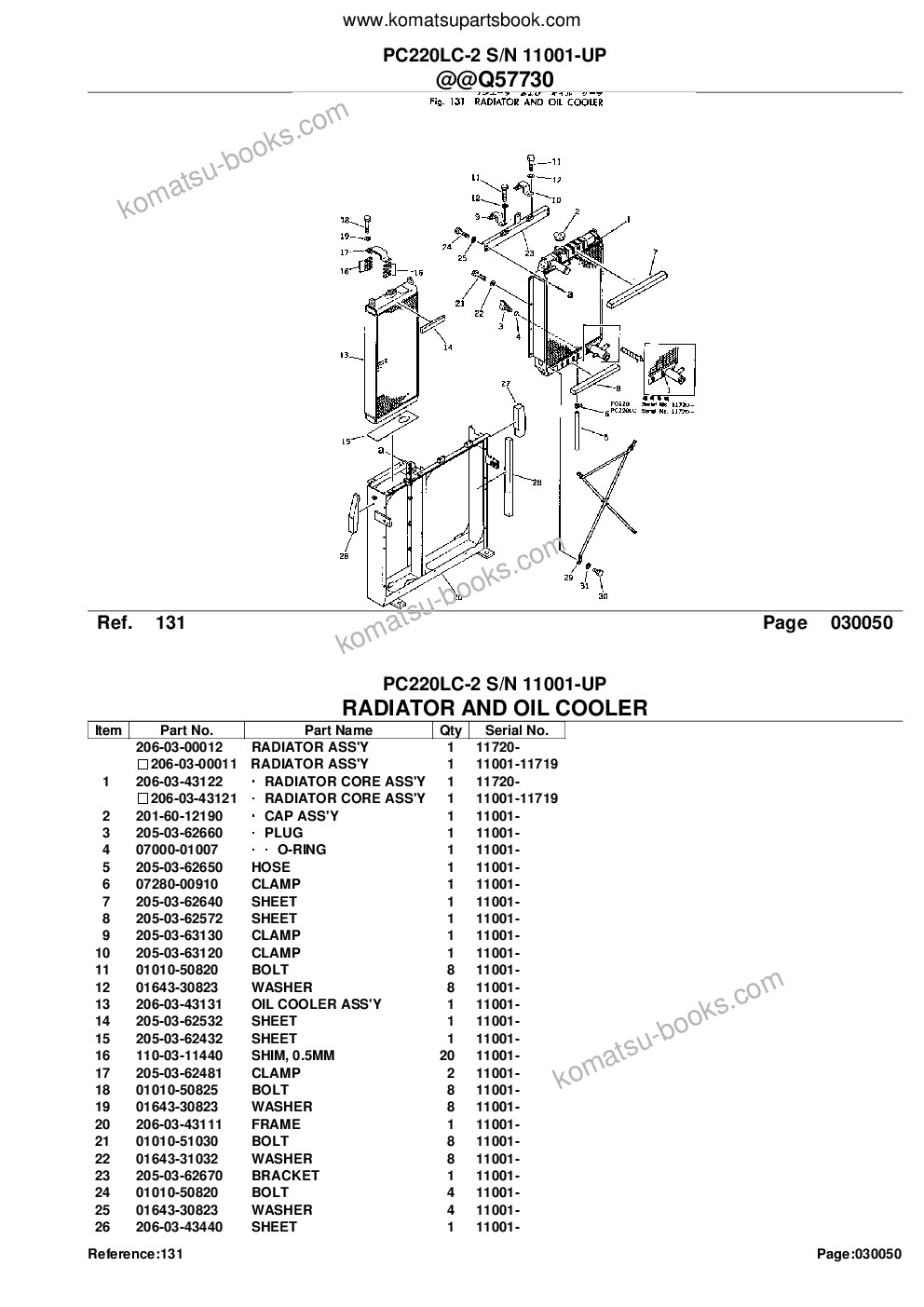 Komatsu pc220lc-2 s/n 11001-up Parts catalog cover Page 9 Komatsu pc220lc-2 s/n 11001-up Parts catalog cover Page 9