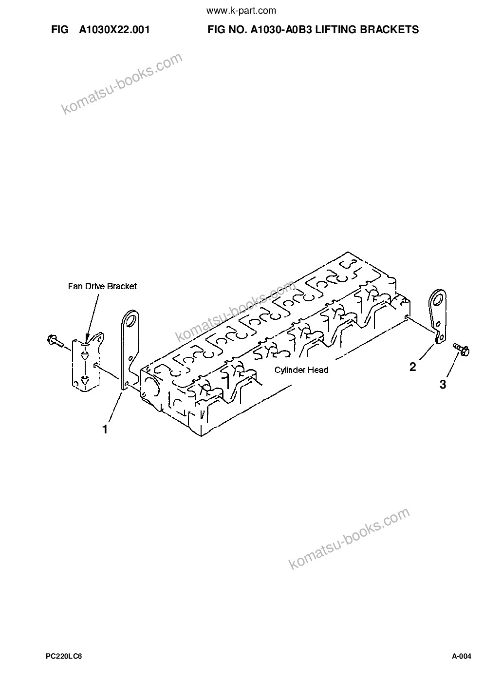 Komatsu pc220lc-6l s/n a80001-a82000 Parts catalog cover Page 6 Komatsu pc220lc-6l s/n a80001-a82000 Parts catalog cover Page 6