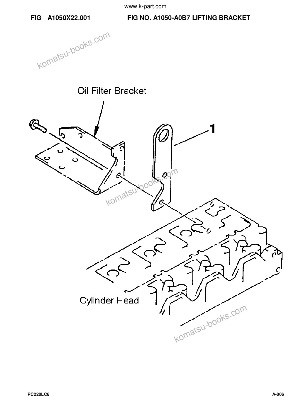 Komatsu pc220lc-6l s/n a80001-a82000 Parts catalog cover Page 8 Komatsu pc220lc-6l s/n a80001-a82000 Parts catalog cover Page 8